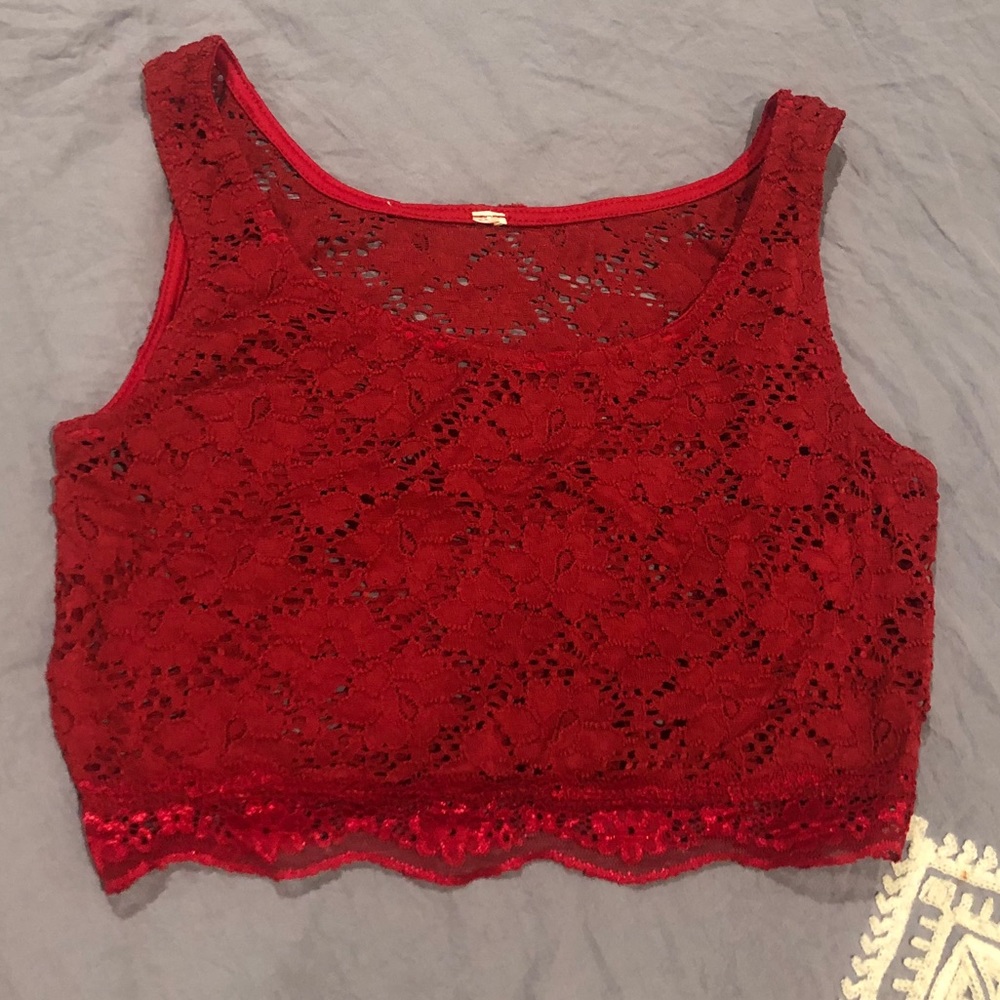 Crimson Crop Top/Bralette
